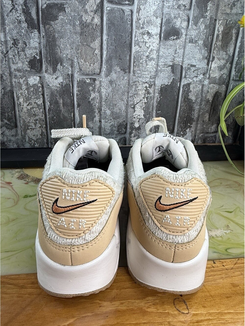 Nike Air Max 90 SE Sun Club Sail/Phantom Low Top Lace-Up Sneaker DJ9997-101 - Picture 6 of 12